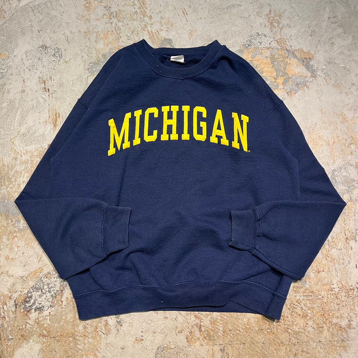 #3939 古着 GILDAN/ギルダン/Crew neck sweat/クルーネックスウェット/MICHIGAN/サイズ L