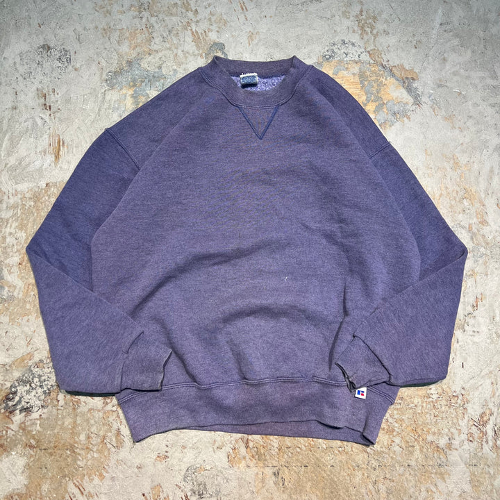 #3500 古着/Russell/ラッセル/Crewneck sweat/クルーネックスウェット/無地/MADE IN U.S.A/サイズL