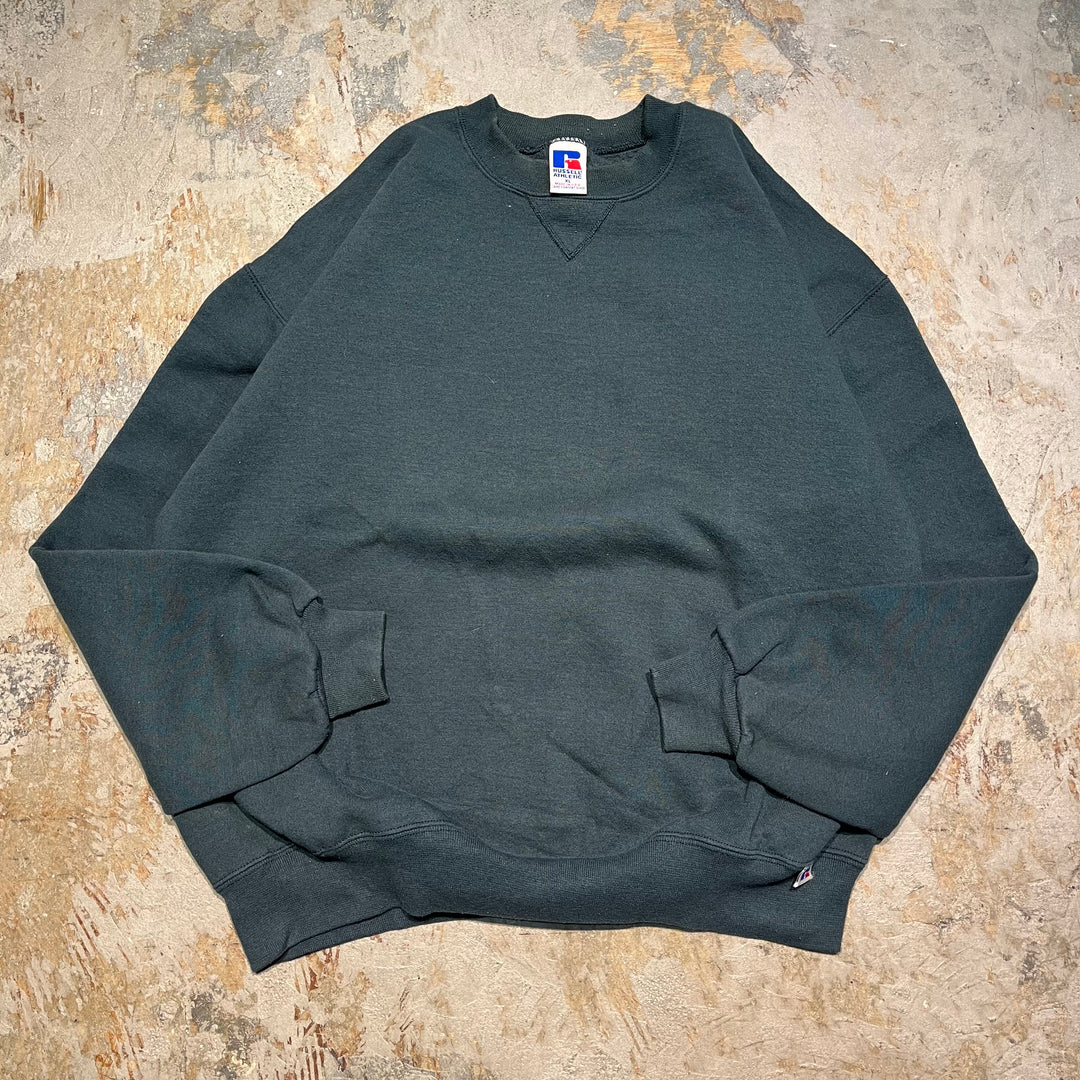 #3527 古着/Russell/ラッセル/Crewneck sweat/クルーネックスウェット/ブランクスウェット/無地/MADE IN U.S.A/サイズXL