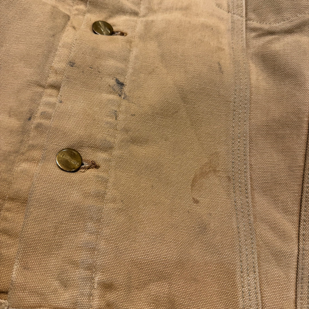 중고 의류 Carhartt/ 트래커 재킷/ 오리 패브릭/ 담요 늘어선/ Corduroy Collar/ Size S에 해당합니다.