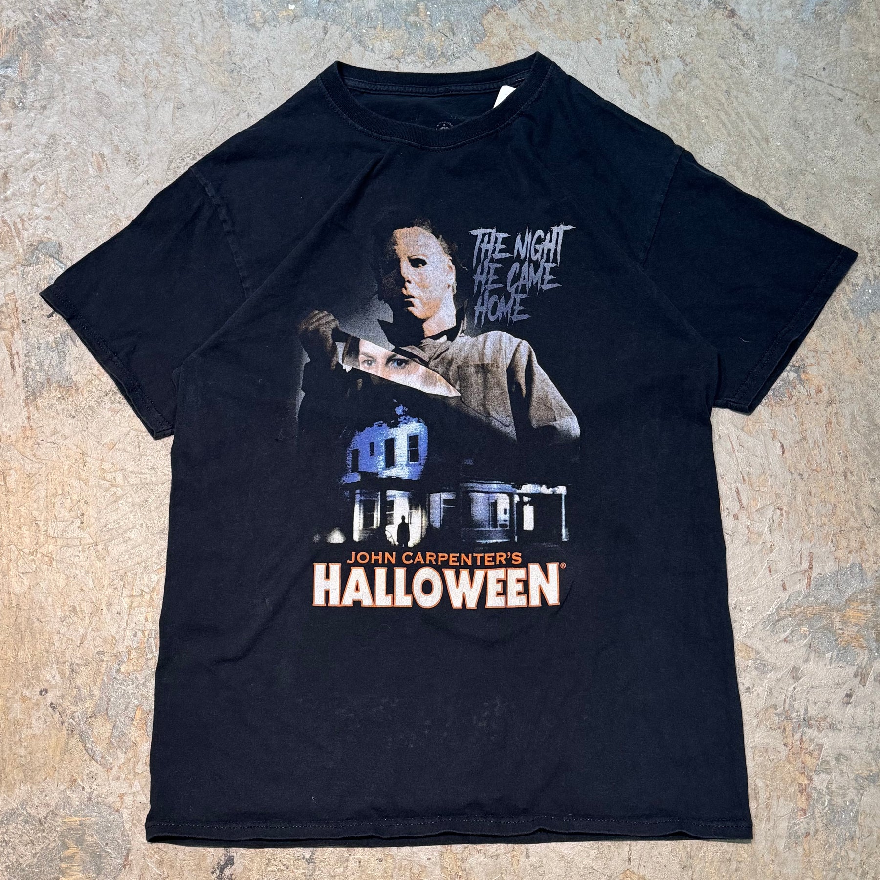 o6382　レア　夜の上海　映画　旅恋　ムービー　tシャツ　00ｓ 古着 THE NIGHT HE CAME HOME/ ハロウィン/ ホラー映画