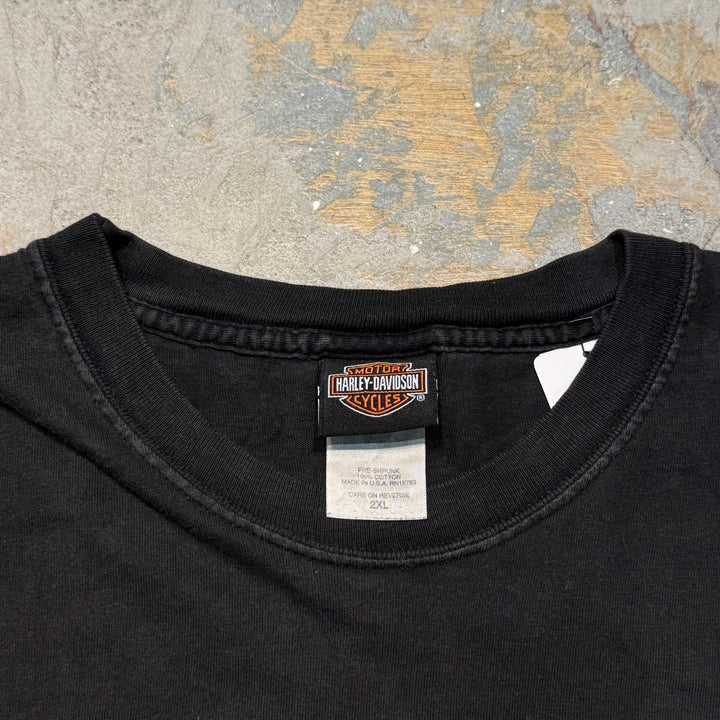Used clothing Made in USA Harley-Davidson/Harley-Davidson/Printed T-shirt/Size 2XL