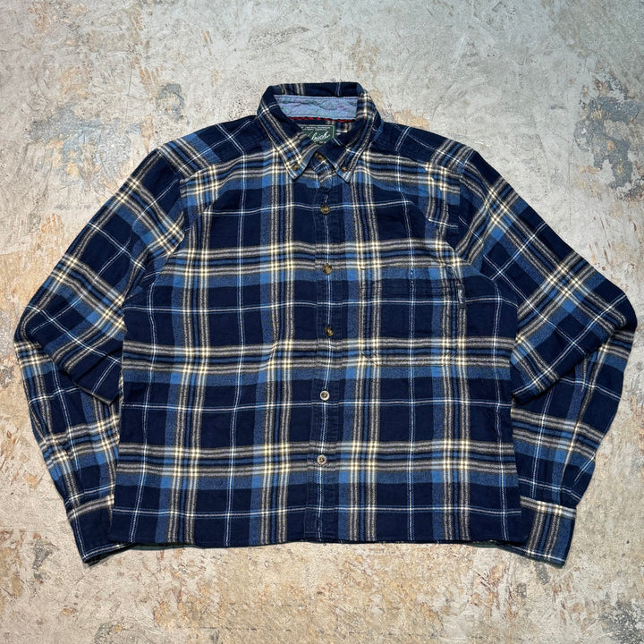 古着 WOOLRICH/ ウールリッチ/ フランネルシャツ/ チェック柄/ リメイク/ サイズS
