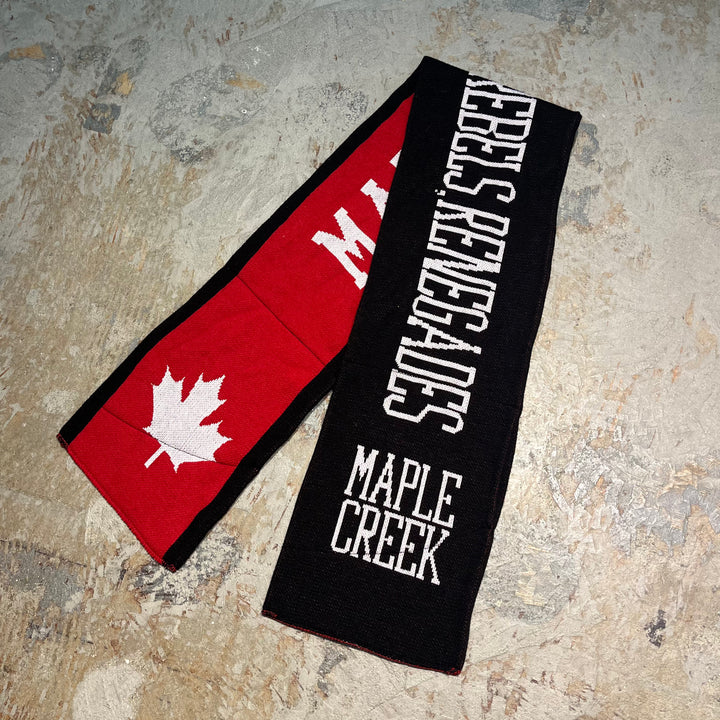 #2097 古着 サッカーマフラー MAPLE CREEK/メープルクリーク/CANADA