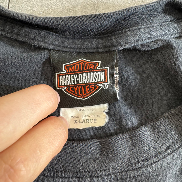 古着 Harley-Davidson ハーレーダビッドソン ロングスリーブプリントTシャツ サイズXL