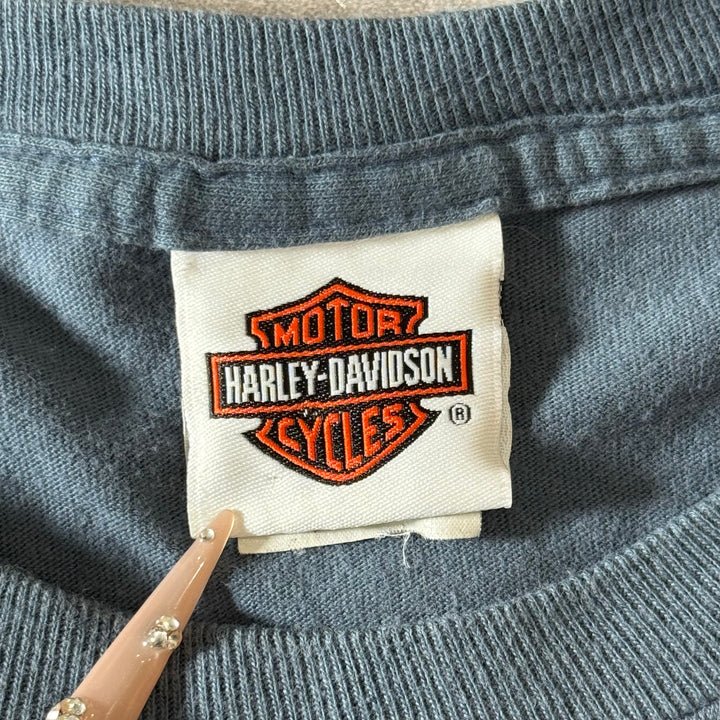 古着 USA製 Harley-Davidson ハーレーダビッドソン プリントTシャツ シングルステッチ サイズM