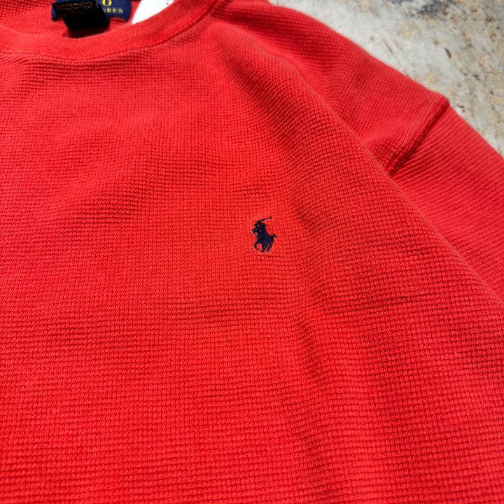 중고 의류 Polo Ralph Lauren/Polo Ralph Lauren/Crew Neck Waffle Long Sleeve T-Shirt/Size XL