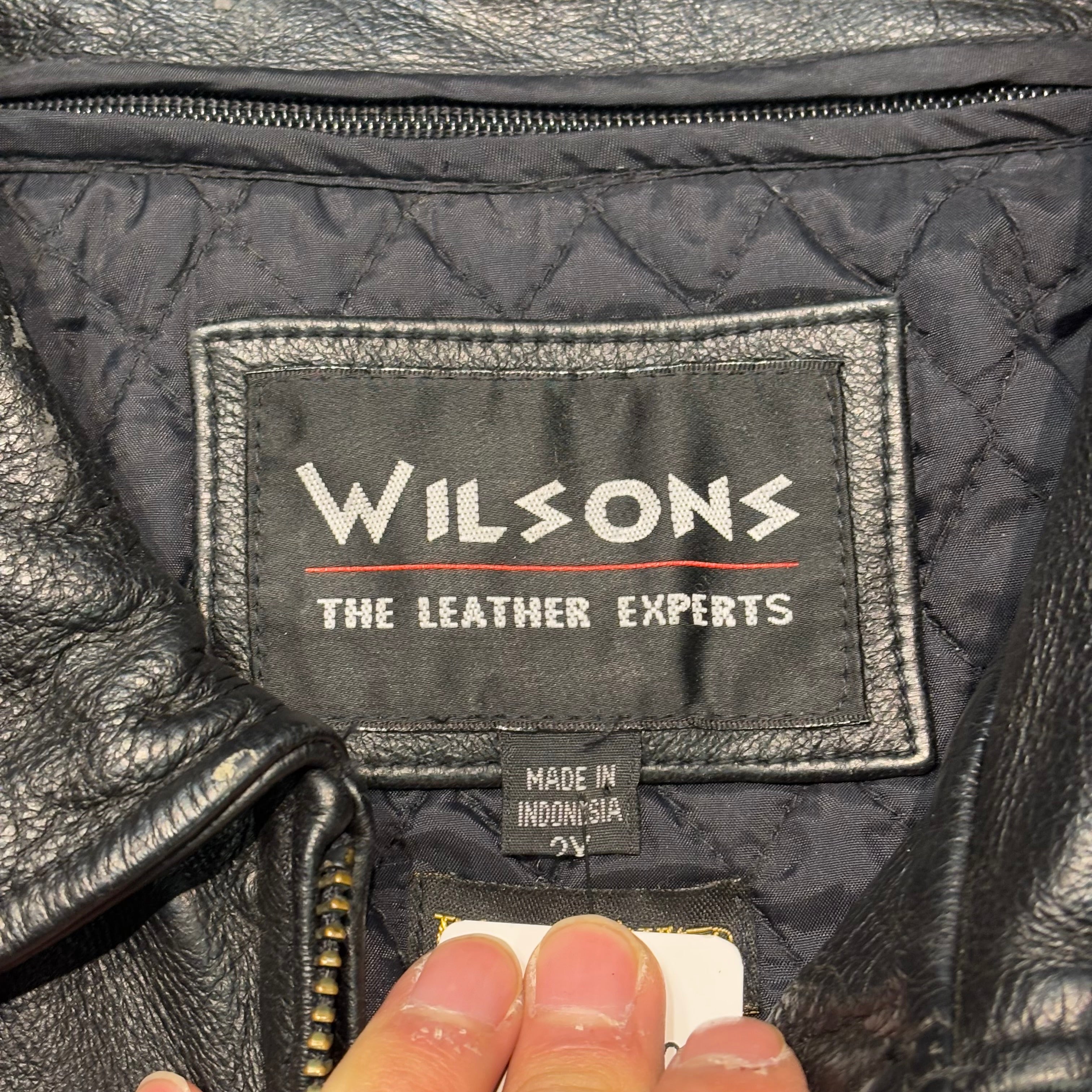 古着 WILSONS LEATHER/ ウィルソンズレザー/ ジップアップレザー
