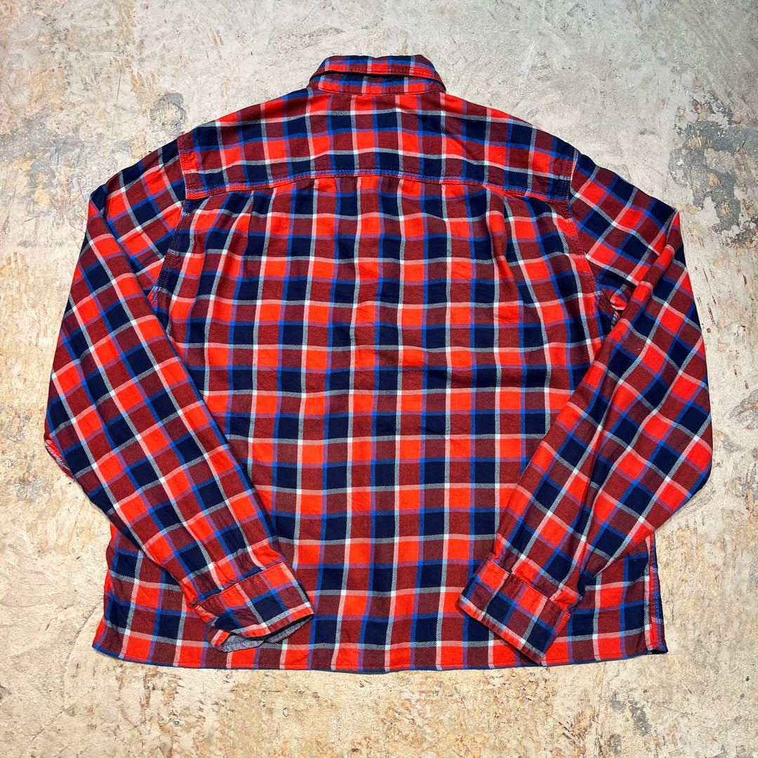 古着 L.L.Bean/ エルエルビーン/ フランネルシャツ/ チェック柄/ リメイク/ サイズM