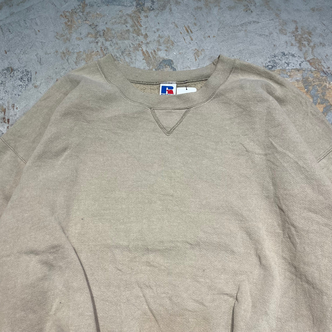 #3510 古着/Russell/ラッセル/Crewneck sweat/クルーネックスウェット/無地/MADE IN U.S.A/サイズXL