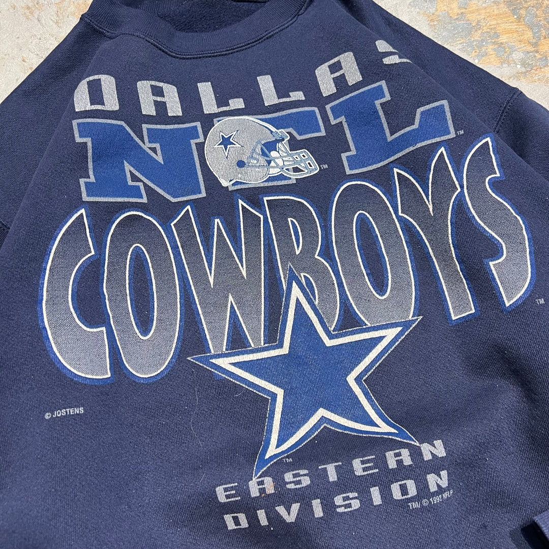 #3980 古着　Unknow/Crew neck sweat/クルーネックスウェット/DALLAS NTL COWBOYS/サイズXL