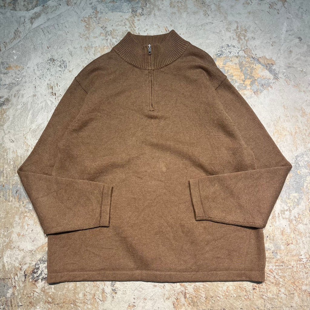 LLビーン ハーフジップ ニット L 3384 L.L.Bean/エルエルビーン/Half zip knit/ハーフジップ