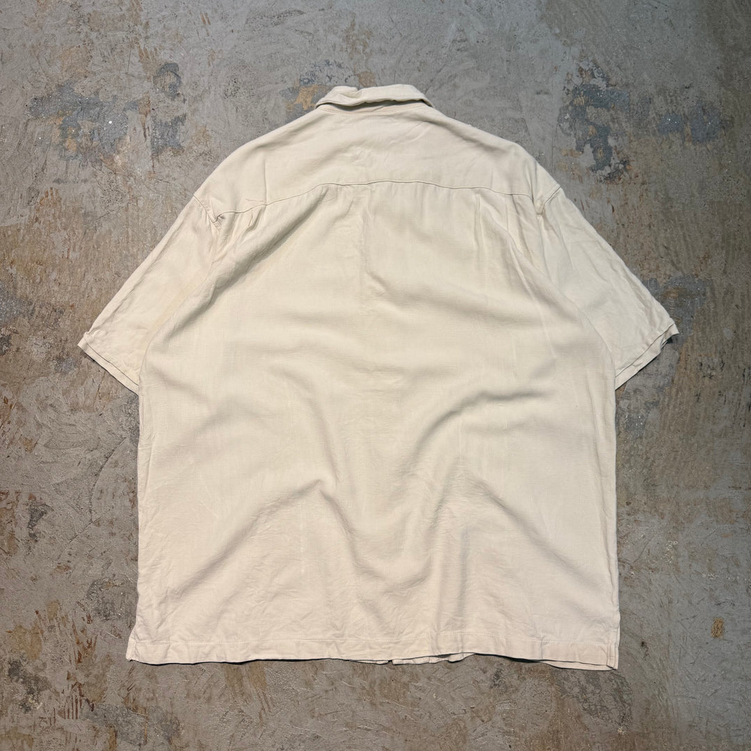古着 USAVINTAGE/ シルク半袖シャツ/ 無地/ サイズXL