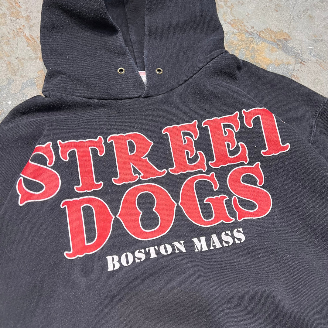 #4018 古着 FRUIT OF THE LOOM/フルーツオブザルーム/Pull over Parker/プルオーバーパーカー/STREET DOGS BOSTON MASS/サイズL