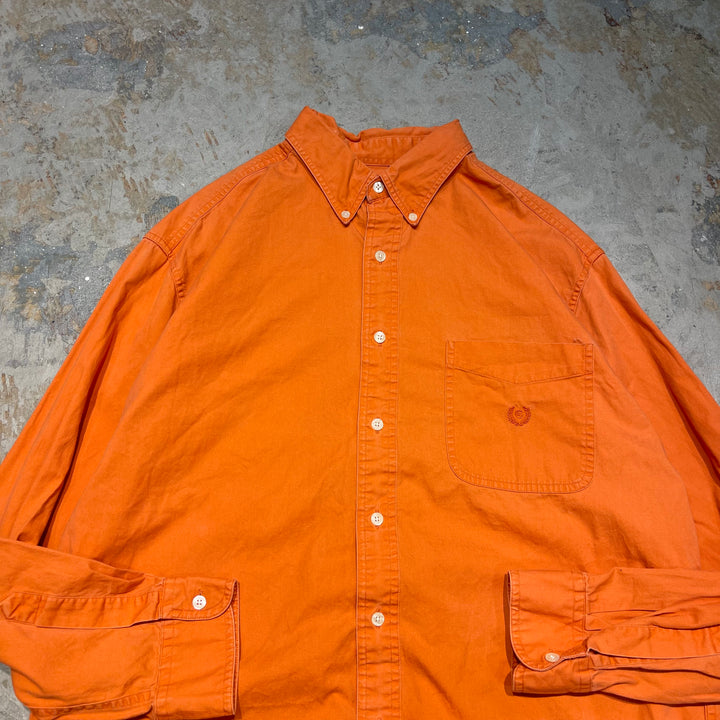 #4339 Chaps/チャップス/L/S B.D Shirts/ボタンダウンシャツ/無地/サイズL