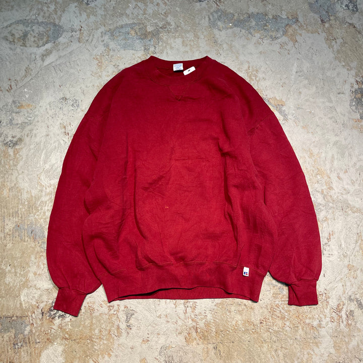 #3513 古着/Russell/ラッセル/Crewneck sweat/クルーネックスウェット/無地/MADE IN U.S.A/サイズXXL