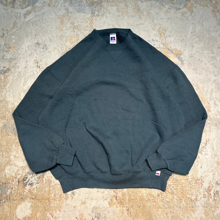 #3526 古着/Russell/ラッセル/Crewneck sweat/クルーネックスウェット/ブランクスウェット/無地/MADE IN U.S.A/サイズXXL