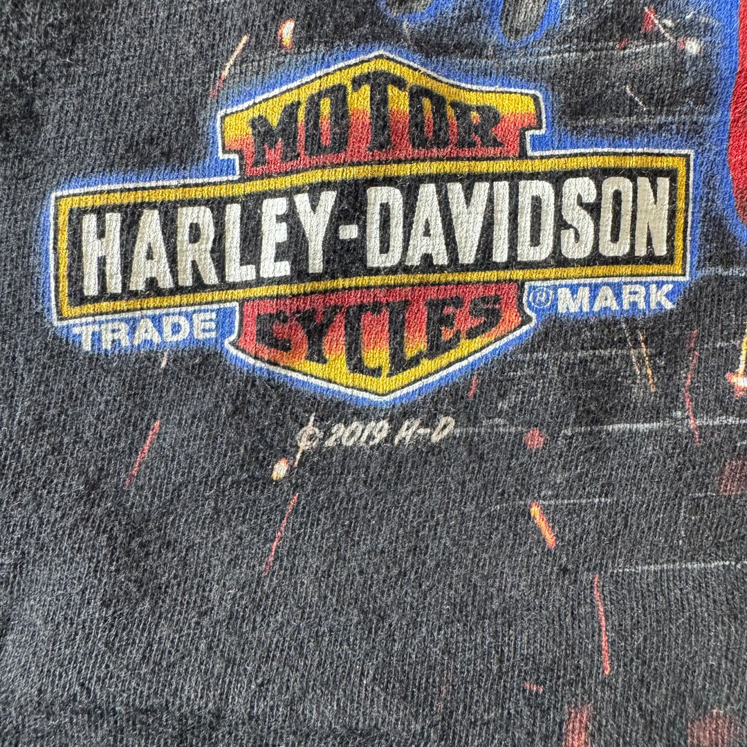 古着 USA製 Harley-Davidson ハーレーダビッドソン プリントTシャツ サイズXL
