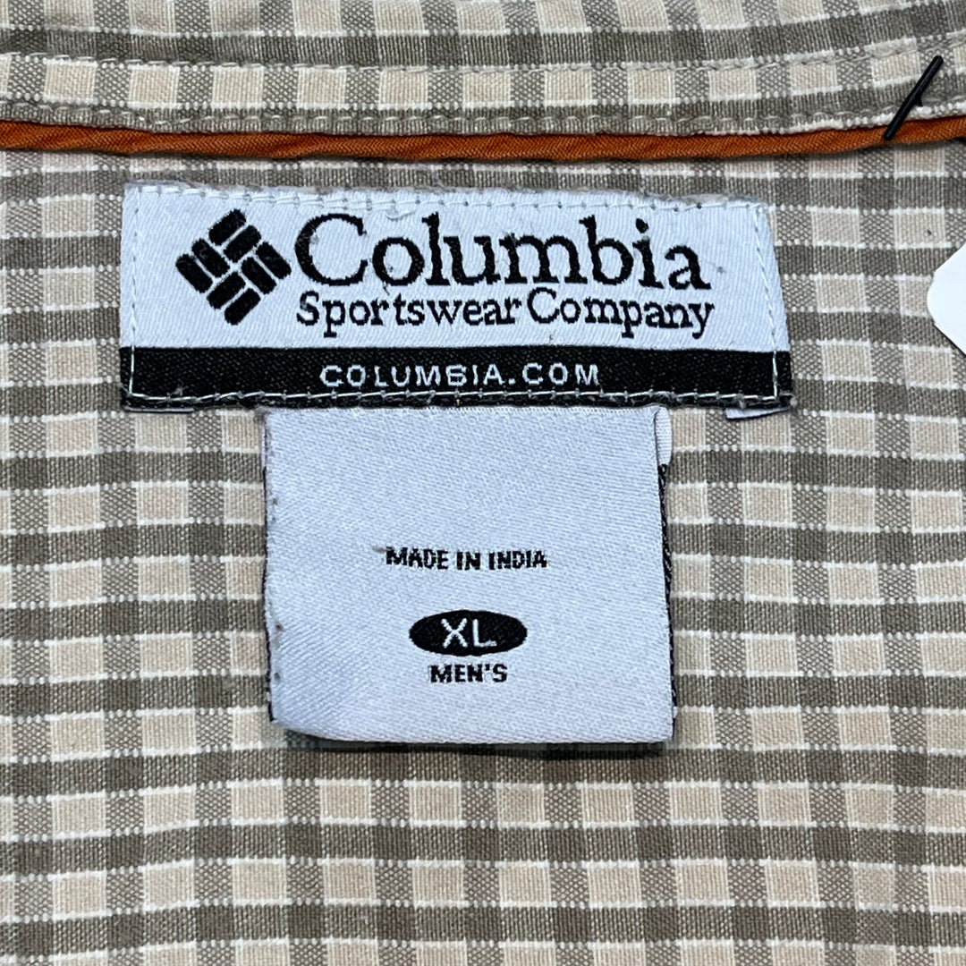 古着 Colombia/ コロンビア/ 長袖シャツ/チェック柄/ リメイク/ サイズXL