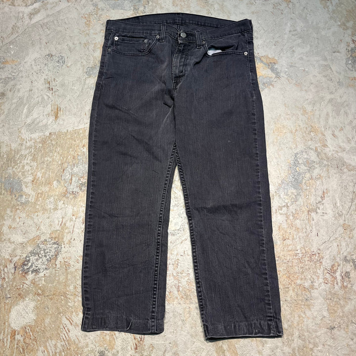 #4190 古着 Levi's/リーバイス/Black Denim Pants/ブラックデニムパンツ/黒タブ/550/サイズ31×30