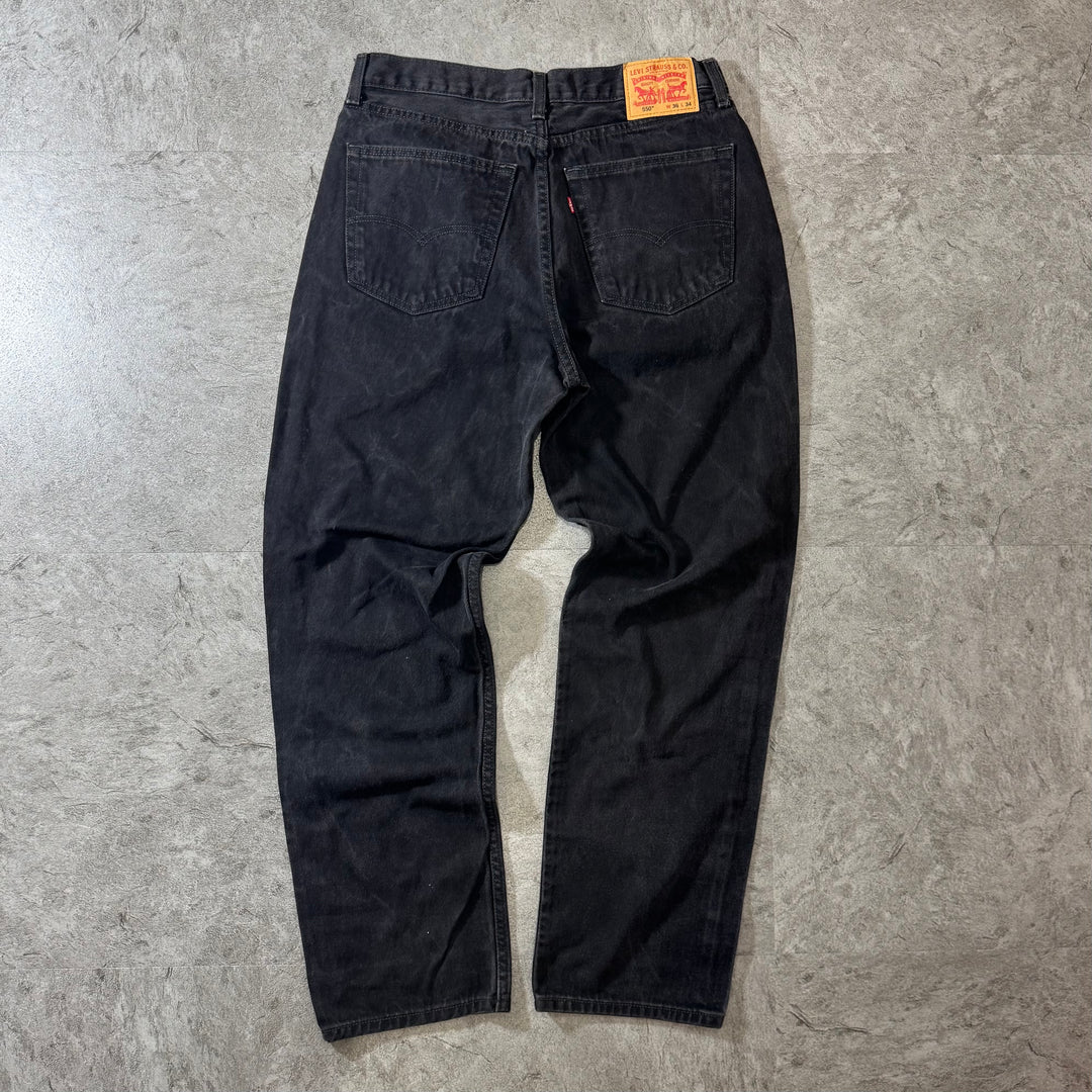 古着 Levi's/ リーバイス/ ブラックデニムパンツ/ 550/ 実寸サイズ34×32