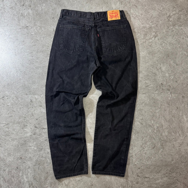 古着 Levi's/ リーバイス/ ブラックデニムパンツ/ 550/ 実寸サイズ34×32