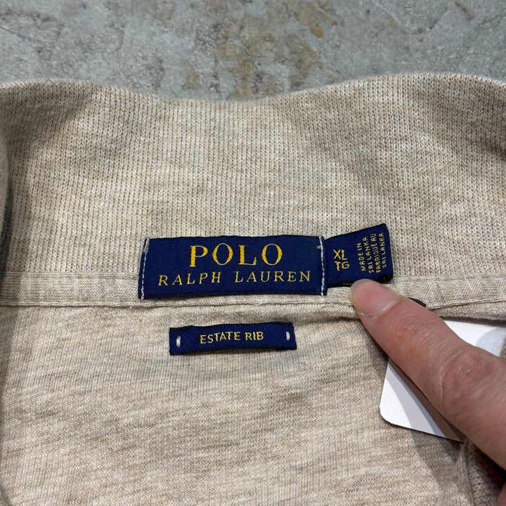 古着 POLO by Ralph Lauren/ ポロ バイ ラルフローレン/ ハーフジップニットセーター/ サイズXL