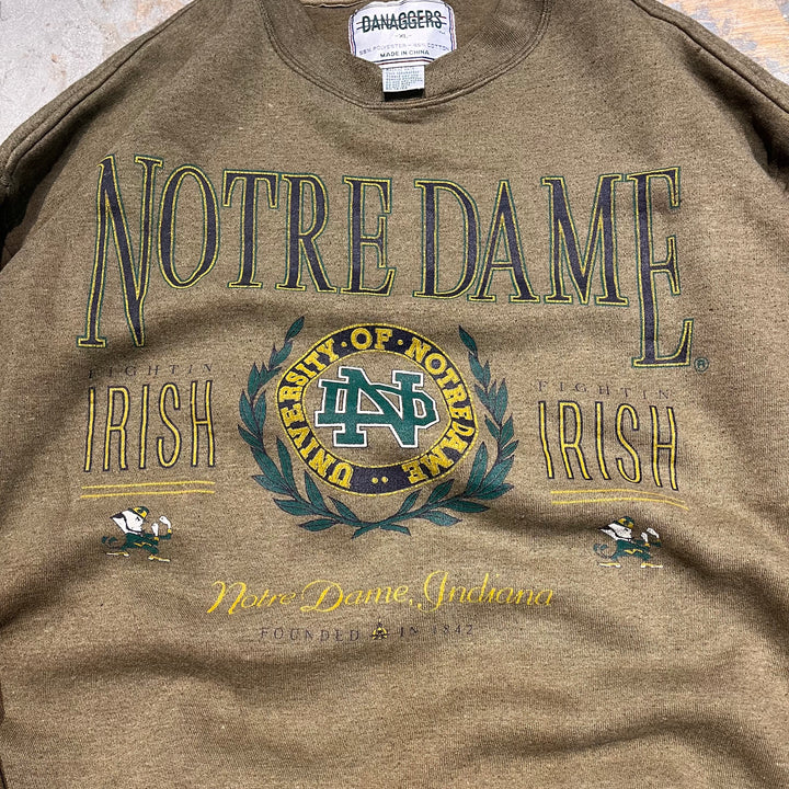 #3822 古着 Unknow/Crew Neck Sweat Shirts/クルーネックスウェット/NOTREDAME/サイズXL