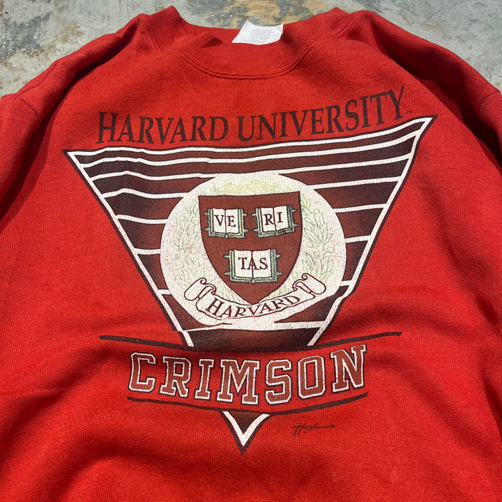 #3839 古着Unknow/crew neck sweat/ クルーネックスウェット /Harvard university/MADE IN U.S.A/サイズXL