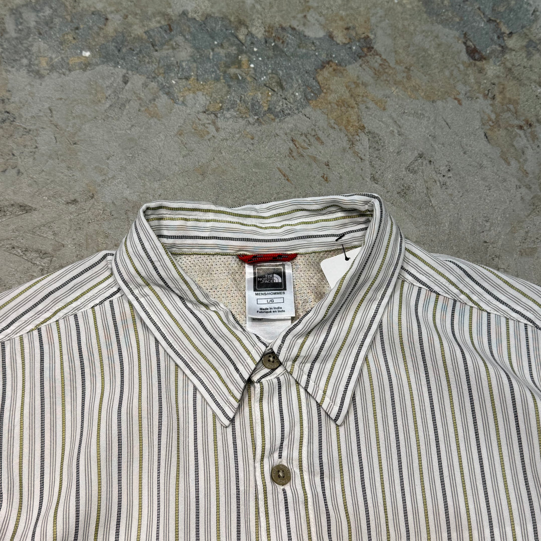 旧衣服THE NORTH FACE/北脸/短袖衬衫/条纹/尺寸L
