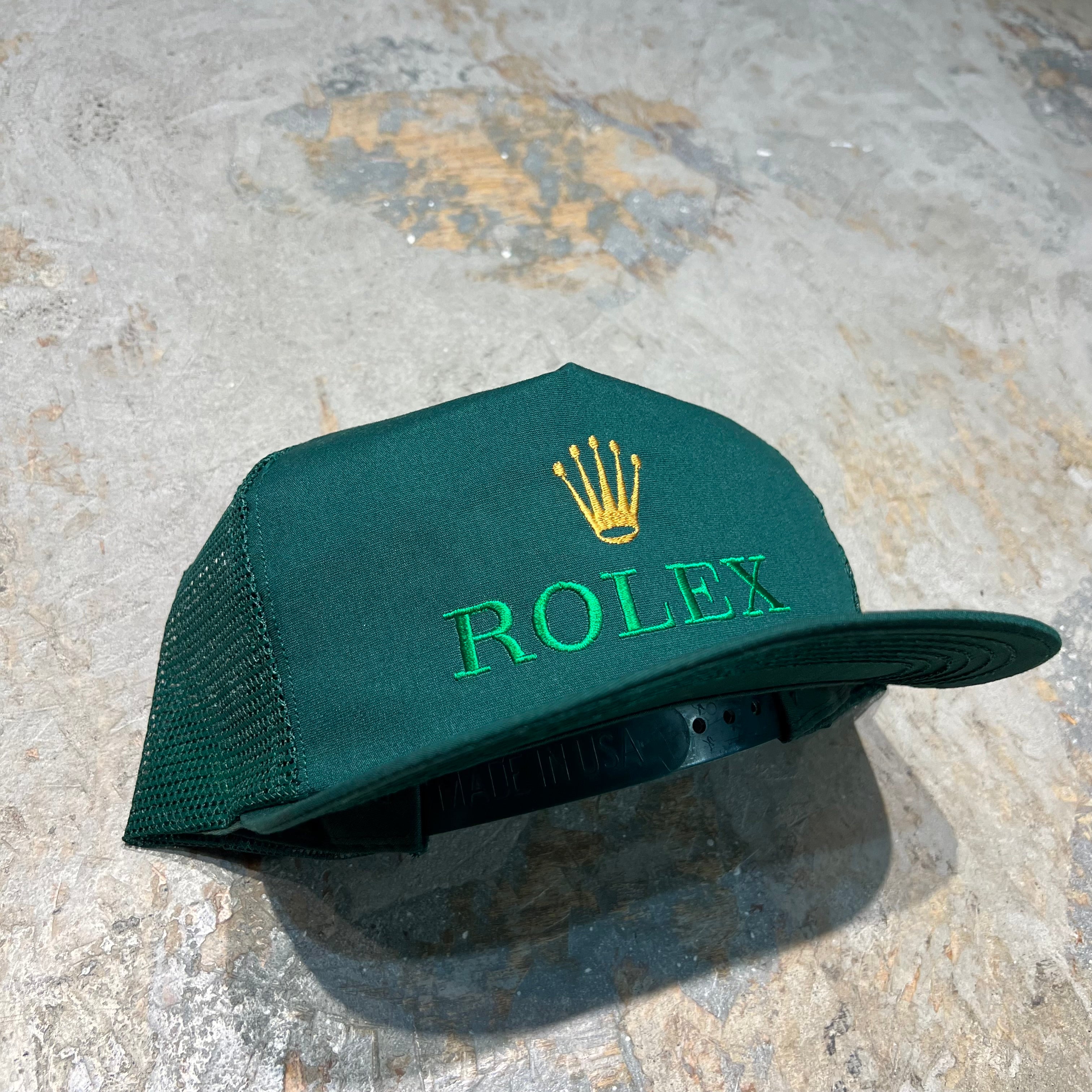 訳あり)古着 USA製 ROLEX/ロレックス Bootleg トラッカーキャップ メッシュキャップ – 古着屋 MUJIN