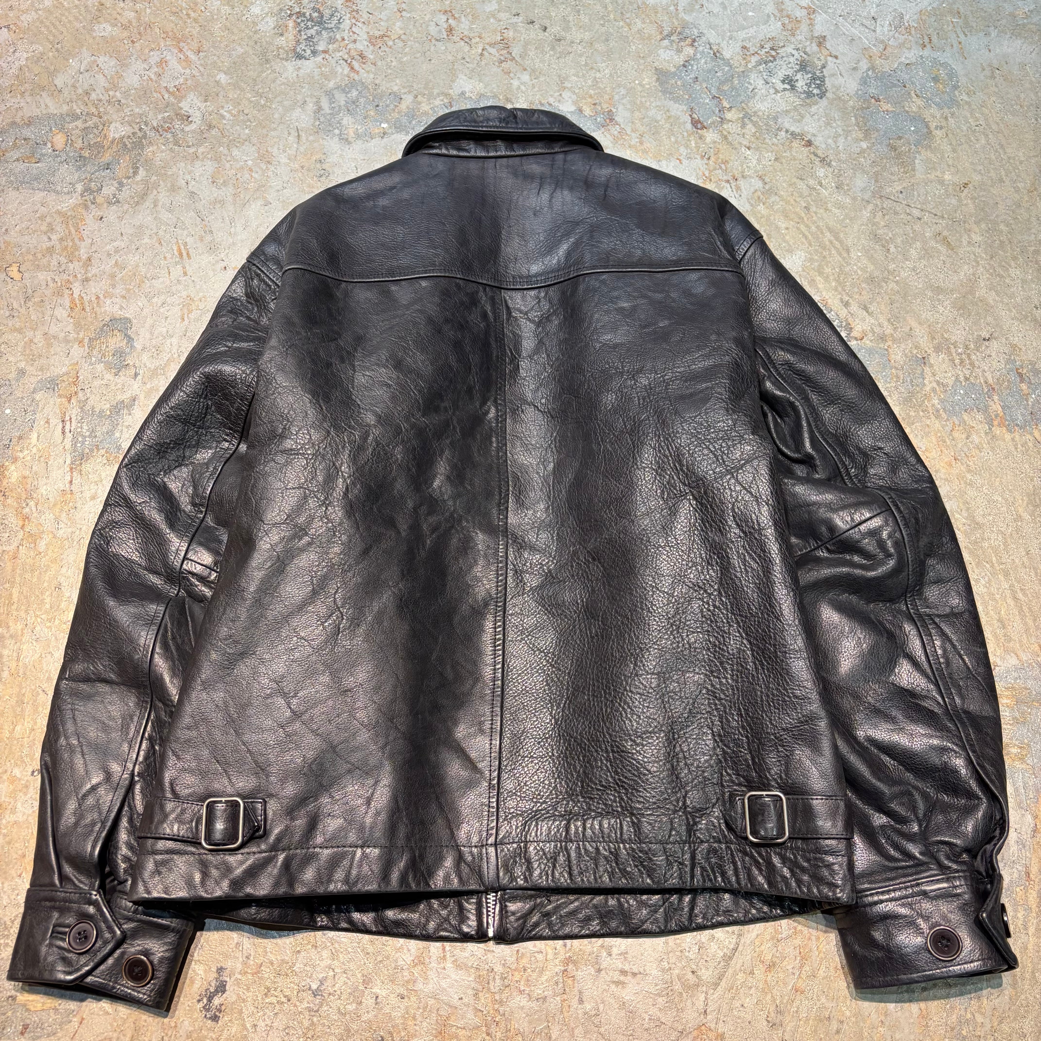 古着 90's GAP/ ギャップ/ 本革ジップアップレザージャケット/ 牛革