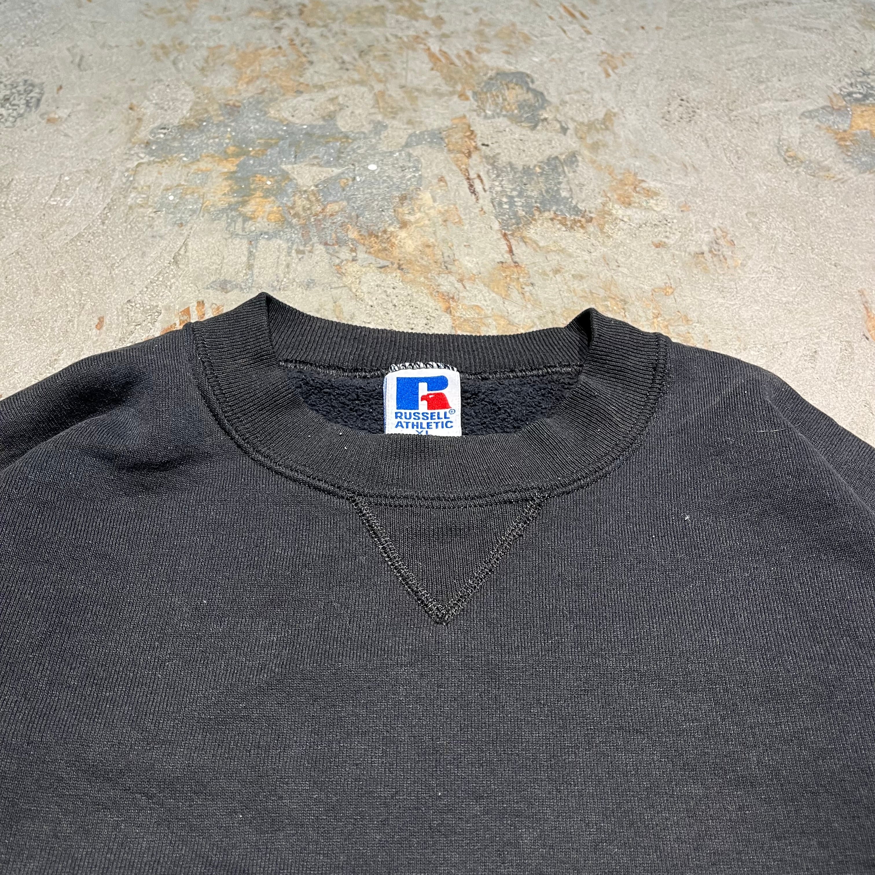 3559 古着/Russell/ラッセル/Crewneck sweat/クルーネックスウェット/ブランクスウェット/USA製/無地/サイズ – 古着屋  MUJIN