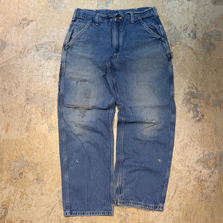 古着 Carhartt/ カーハート/ デニムペインターパンツ/実寸サイズ31×29