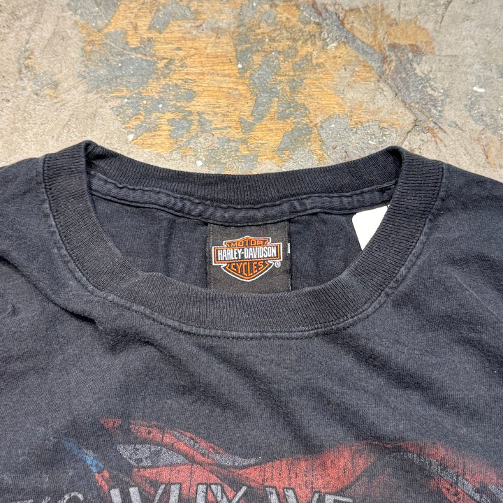 二手衣服Harley-Davidson/哈雷戴维森/印花T恤/尺码L
