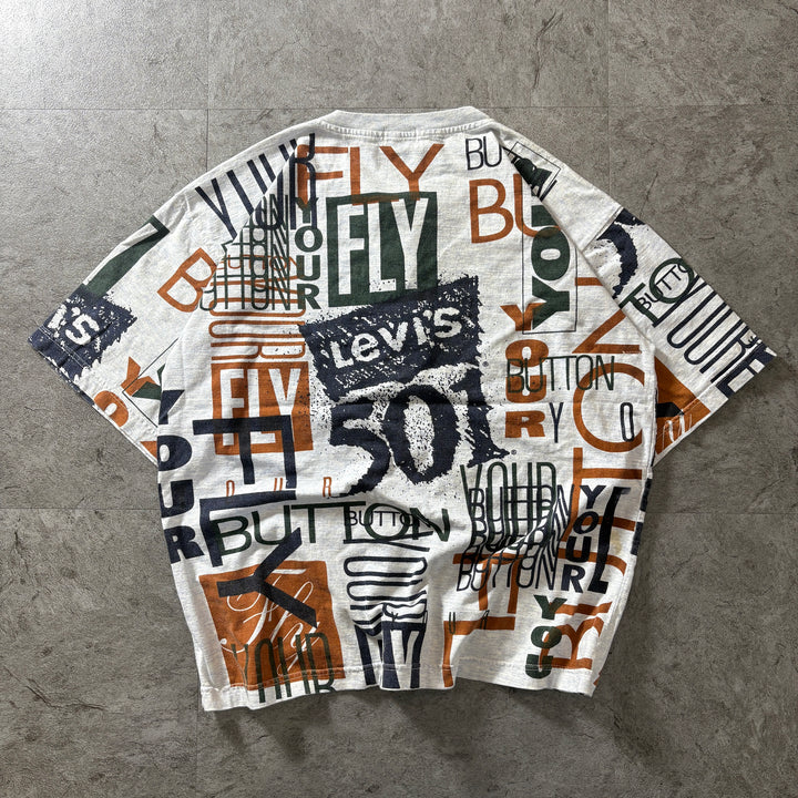 古着 90's Levi's リーバイス ヘンリーネックTシャツ サイズL相当