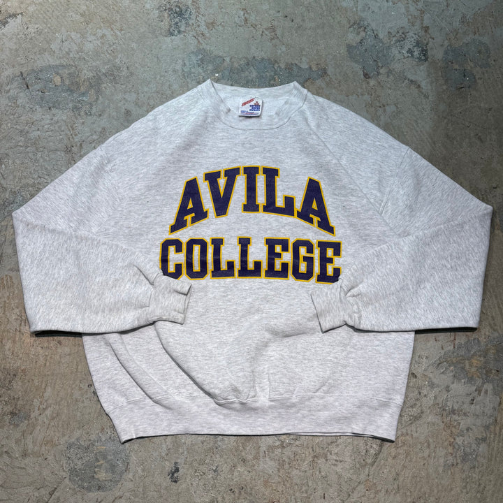 古着 USA製 90's JERZEES/ ジャージーズ/ クルーネックスウェット/ カレッジロゴ/ サイズXL