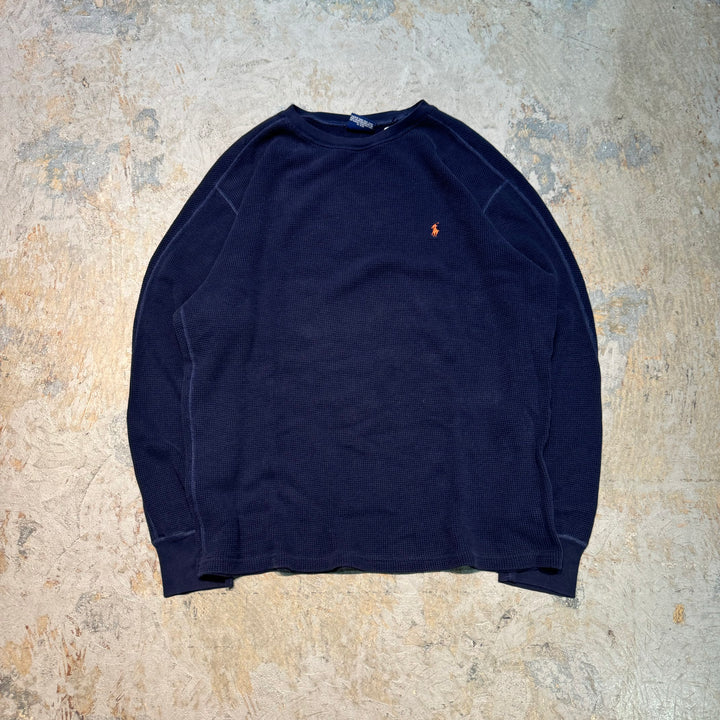 중고 의류 Polo Ralph Lauren/Polo Ralph Lauren/Crew Neck Waffle Long Sleeve T-Shirt/Size XL