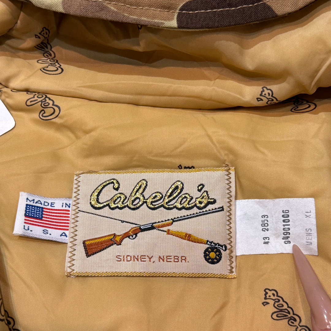 古着 90's /USA製/Cabelas/カベラス/ジップアップ/ハンティングジャケット/ダックハンターカモ柄/ サイズXL