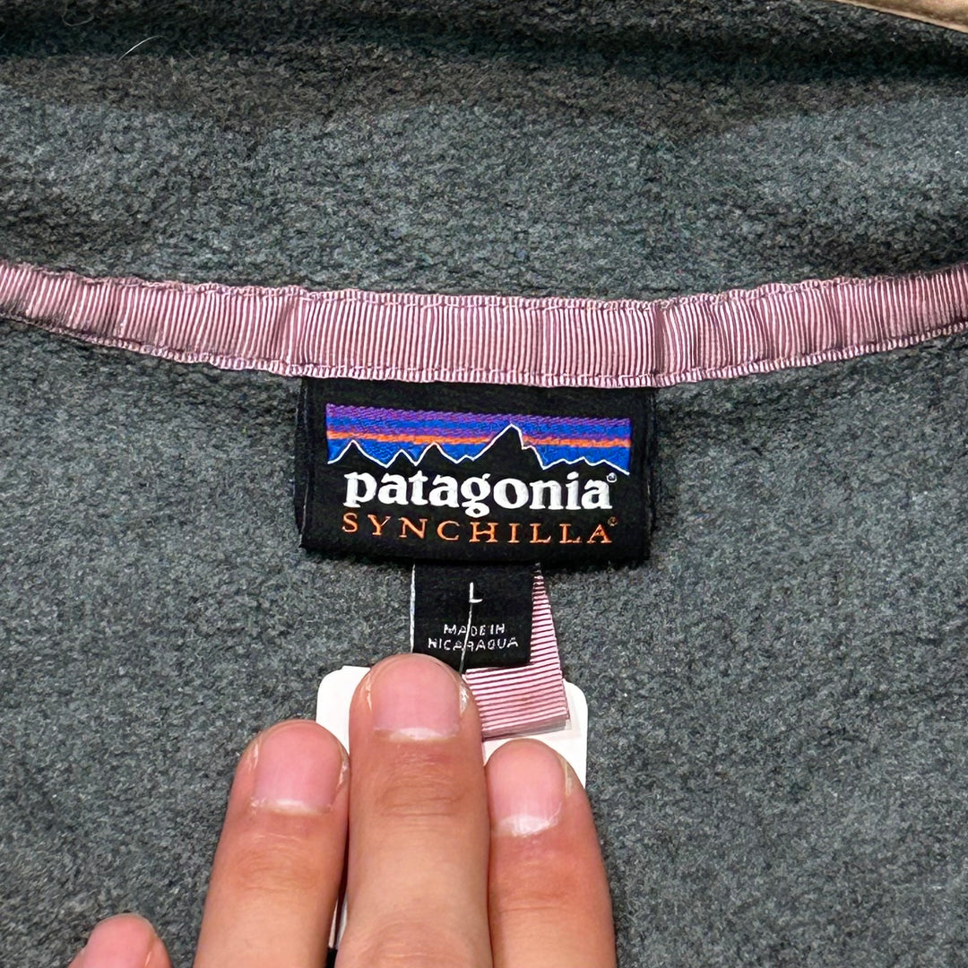 古着 Patagonia/ パタゴニア/ シンチラ/ スナップT/ ハーフボタンフリース/ サイズL