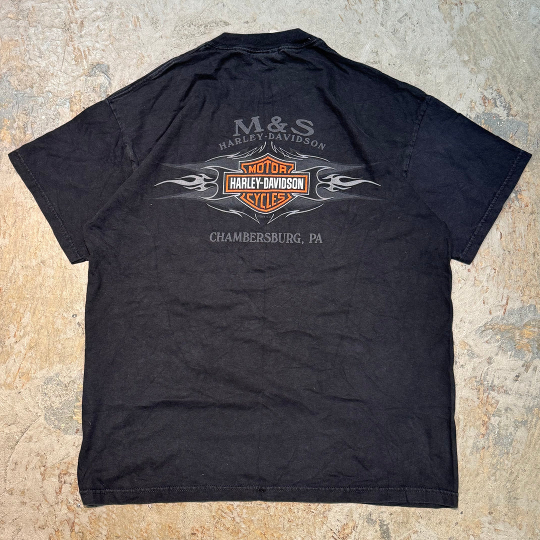 二手衣服Harley-Davidson/哈雷戴维森/印花T恤/尺码L
