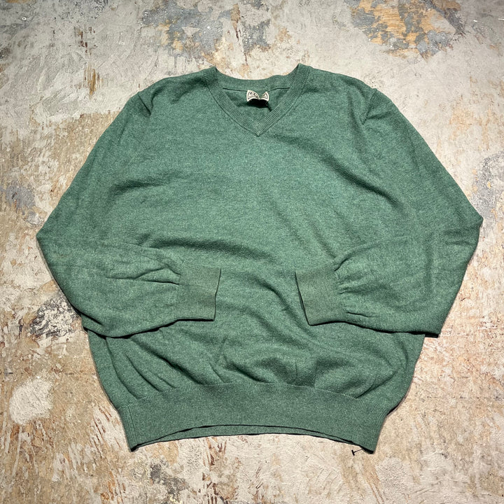 #3360 L.L.Bean/エルエルビーン/Vneck cotton knit/Vネックコットンニット/サイズ L相当