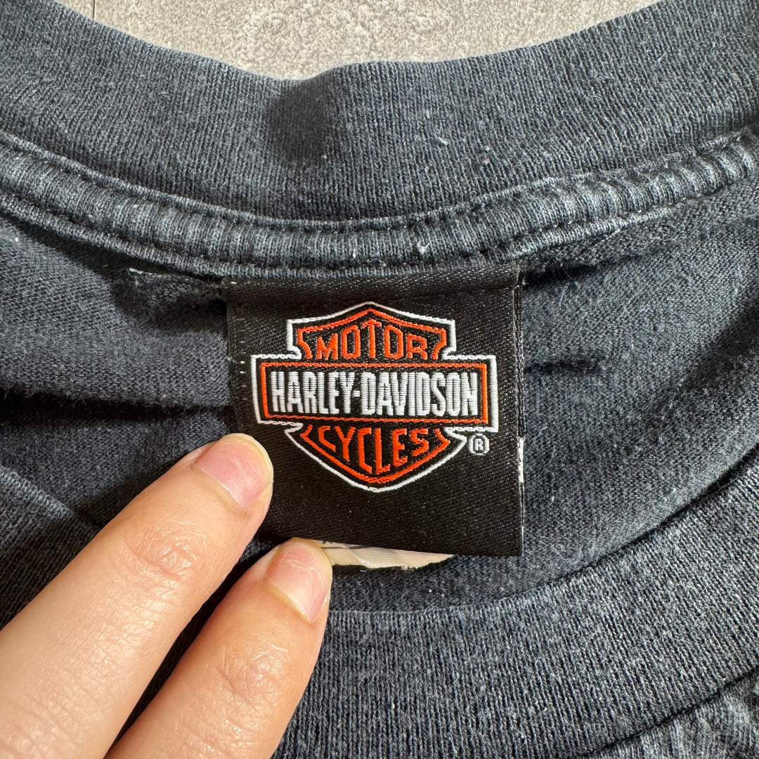 古着 Harley-Davidson ハーレーダビッドソン プリントTシャツ アメカジ サイズXL