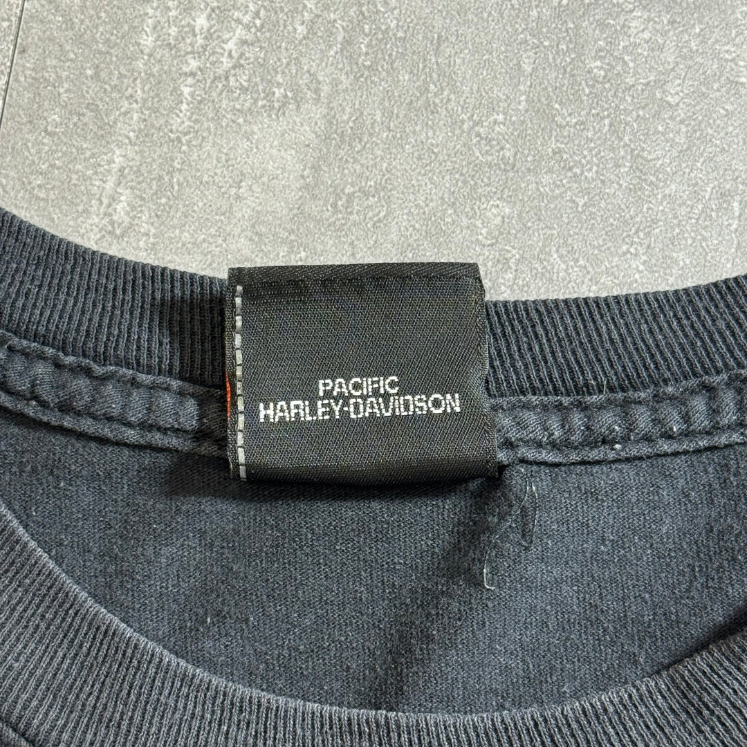 古着 Harley-Davidson ハーレーダビッドソン プリントTシャツ アメカジ サイズXL相当