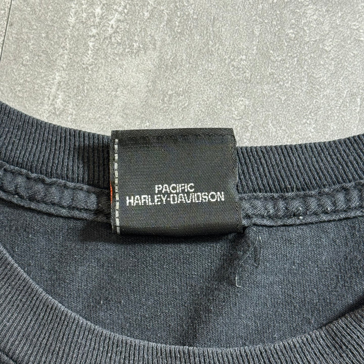 古着 Harley-Davidson ハーレーダビッドソン プリントTシャツ アメカジ サイズXL相当