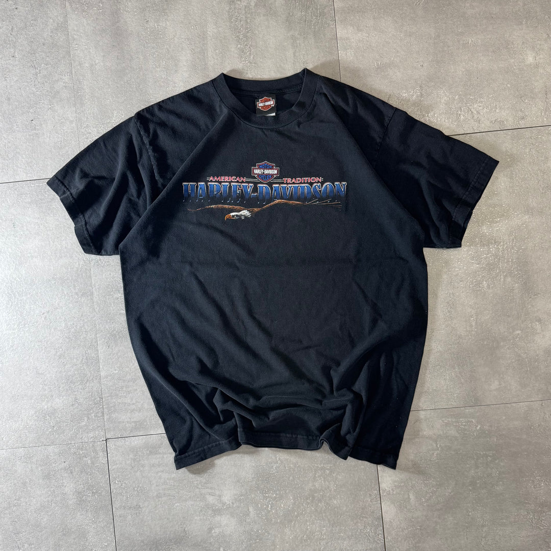 古着 USA製 Harley-Davidson ハーレーダビッドソン プリントTシャツ サイズXL