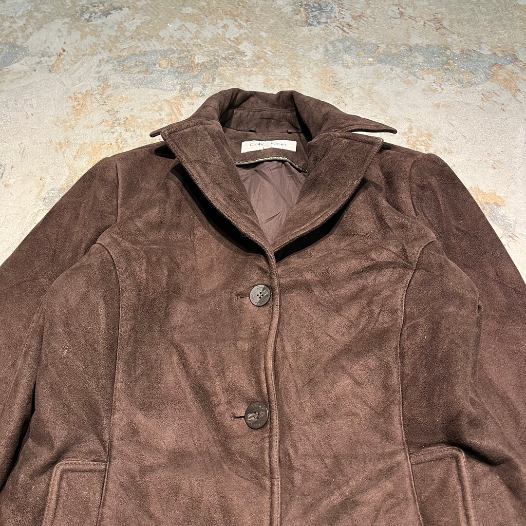 #3173 古着 Calvin Klein/カルバンクライン/front button Shearling Jacket/フロントボタンシアリングジャケット/サイズS