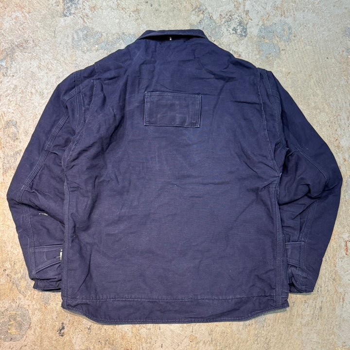 古着 Carhartt/ カーハート/ ランヤードジャケット/ ダック地/ 中綿/ 裏地キルティング/ サイズM