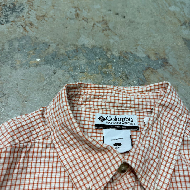 Used clothing Columbia/ Columbia/ Short sleeve shirt/ Checkered pattern/ Size L