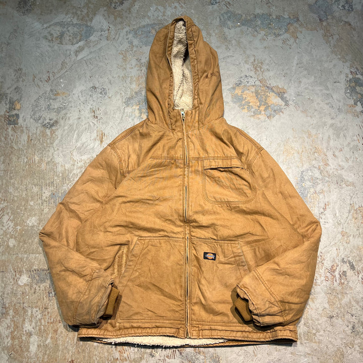 #3583 古着 Dickies/ディッキーズ / Duck Jacket /ダックジャケット/裏起毛/フード付き/サイズM